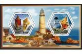 TCHAD - 2014 Lighthouse Phares Leuchtturm Faro Seashells Coquillage / s. 2 $ / collag