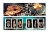 Poynesia - 2017 booklet shells Coquillage conchas / s. 9 $ / collag