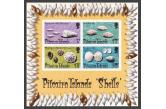 PITCAIRN ISLANDS - 1974 - Miniature Sheet: Sea Snails & Shells. Mint NH  / collag