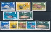 Ascension - 1983 Shells 2x good set MNH Very Fine stamps  (ebay) s. 3 $ / collag