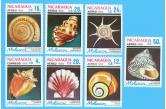 Nicaragua  - 1988 Shell, Marine Life Stamp  (ebay) s. 4 $ / collag