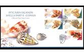 PITCAIRN ISLAND -2003 ,  SHELLS - PART II - CONUS - FDC - COVER - J30  (ebay) s. 8 $ / collag