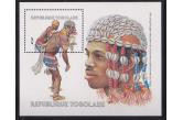 TOGO - 1985 , SHELL HEADDRESS.M/S.SG 1813.Mint.  (ebay) s. 8 AUD / collag