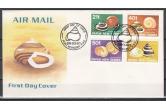 Papua New Guinea - Scott cat. 750-753. Snail Shells on a First day cover  (ebay) s. 8 $ / collag