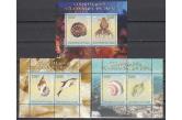 Congo Rep. -  2008 issue. Sea Shells and Marine Life on 3 s/sheets  (ebay) s. 9 $ / collag