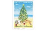 New Caledonia - 2017 caledonie Merry Christmas Best Wishes shell fir noel 1v mnh   (ebay) s. 3 $ / collag