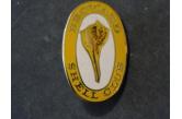 BROWARD SHELL CLUB PIN Lightning Whelk Shell Seashell Oval Edition . an enamel pin from the Broward Shell Club, Florida. It is in new, excellent, condition. It measures 1 and depicts the club shell, the Lightning Whelk, Busycon contrarium  (ebay) s. 11 $ / collag