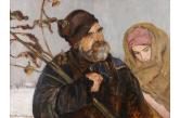 Wlastimil Hofman, 1881 Praga - 1970 Szklarska Poręba, Starość i młodość - 1923 r.olej, płyta, 71 × 94 cm sygn. i dat. l. d.: Wlastimil Hofman/ 1923  (SDA - 5/2014 r.) w. 75.000 PLN